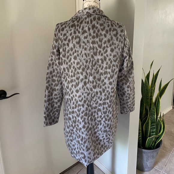 NEW Old Navy Cheetah Print Funnel Neck Coat - Picture 5 of 9